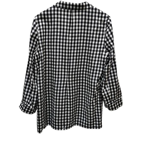 New Cami NYC Owen Blazer In B&W Gingham - Picture 6 of 7